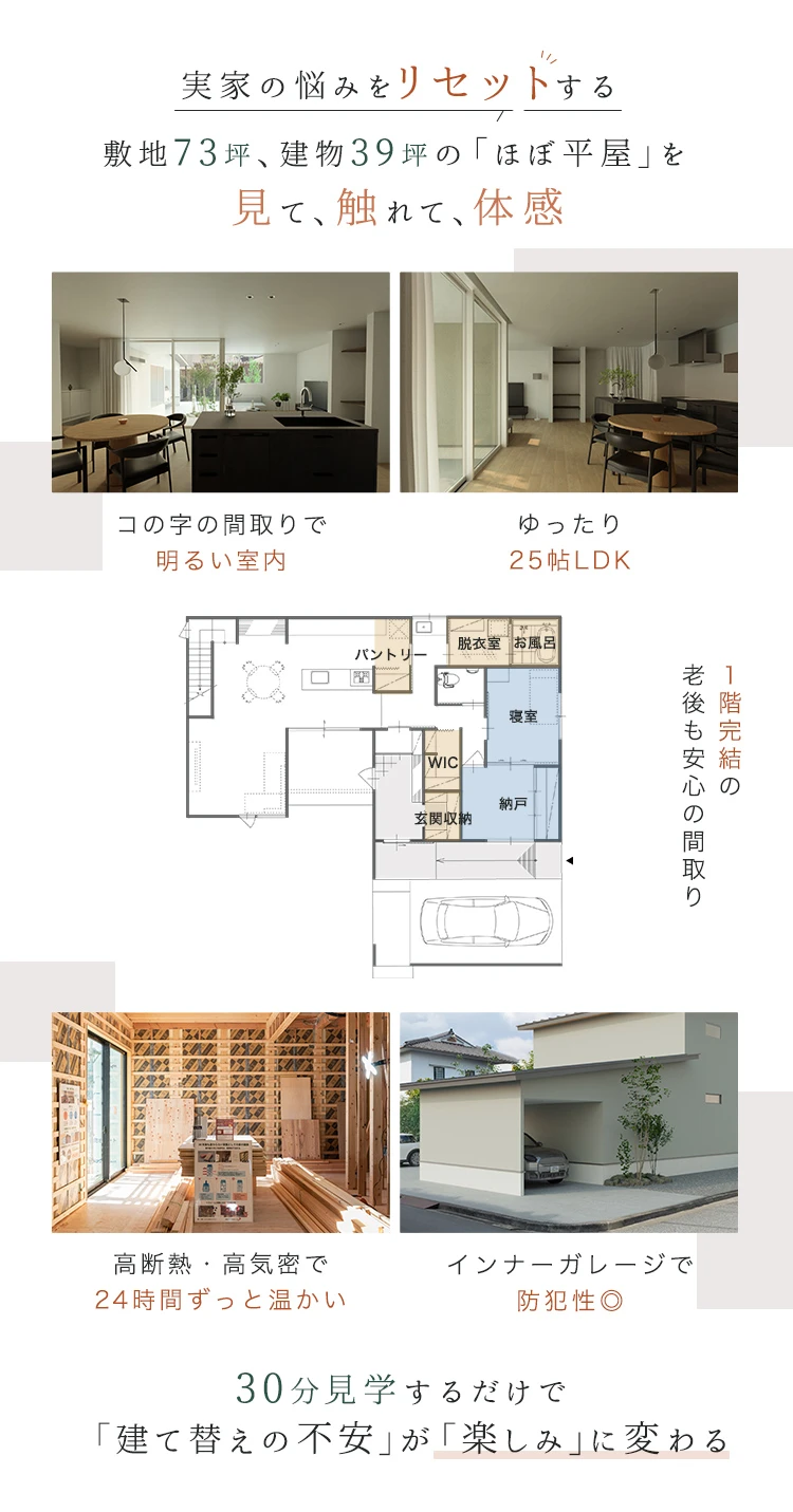70坪・4LDK・インナーガレージの紹介