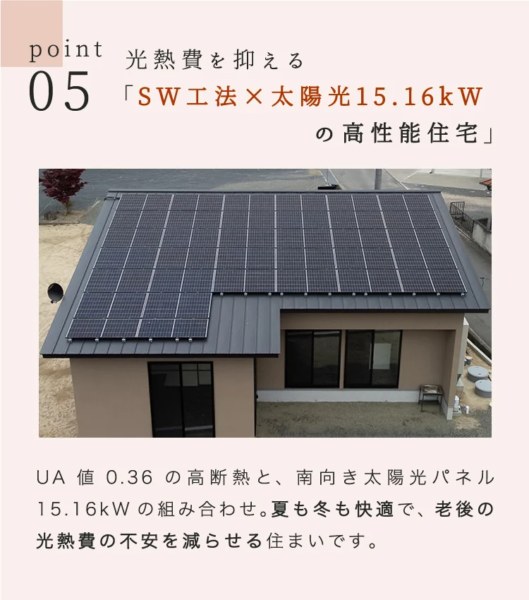 Point05（SW工法×太陽光15.16kW）
